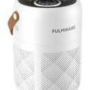 FULMINARE Air Purifiers for Bedroom, H13 True HEPA Air Purifiers for Home, Pets, Office, Quiet Small Air Filters with Timer Sleep Mode Speeds Control Night Light (White)