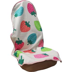 Car Seat Cover Protector Front Seats,for Gym Workout,Running,Swimming,Beach and Hiking,Waterproof Sweat Towel Bucket Seat Covers for Cars SUV Trucks (Strawberry, 1Pcs)