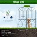 Decorative Garden Fence, No Dig Rustproof Metal Wire Fencing Border Animal Barrier, Flower Edging for Landscape Patio Yard Outdoor Decor (XK-12PACK)