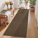 COSY HOMEER Hallway Runner Rug 2'x8' Non Slip Washable Entryway Runner Rugs Absorbent Stain Resistant Carpet Rug Runners for Hallways,Entrance and Laundry Room,Brown