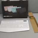 SABLUTE Wireless Keyboard and Mouse, Wrist Rest, Phone Holder, Batteries Included, 2.4G Lag-Free Ergonomic Keyboards Mouse Combo, Silent Keyboard Cordless Set for Computer, Laptop, PC, Windows, White (1 Pack)