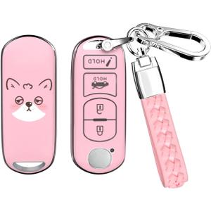 ACEBOY for Mazda Key Fob Cover, Soft TPU Protective Case with Keychain for Mazda 3/6/ CX-3/ CX-5/ CX-7/ CX-9/ MX-5 Miata
