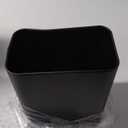 Cesun Small Bathroom Trash Can 2.1 Gallon Wastebasket, Modern Metal Garbage Can Office Waste Basket, Matte Black Stainless Steel Trash Bin for Bedroom, Home Office, Toilet, rv, Near Desk, Under Sink