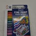 Crayola Doodle Markers, Fine Point, Assorted Barrel Colors/Multicolor Ink, Pack Of 12 Markers