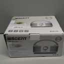 Portable CD Player Boombox with Bluetooth, FM Radio, Remote Control, USB Port and 3.5mm AUX Headphone Jack, Clear Stereo Sound, 4 Watts of Audio, AC/Battery Powered (White)