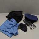 KIDIN Police Officer Costume for Kids Cop Costume for Girls’ Police Dress Up Halloween Cosplay Birthday Gift XL