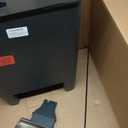 Rubbermaid Premier Series III Step-On Trash Can for Home and Kitchen, with Stainless Steel Rim, 12.4 Gallon, Charcoal, for Home/Kitchen/Garage/Apartment/Office