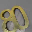 6 Pcs Mirror Gold 80th Birthday Decorations for Men and Women Acrylic Anniversary Decorations Table Numbers Centerpieces for Birthday Party