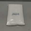 Lecloud White Kitchen Curtains 36 Inch Length 2 Pcs, Airy Privacy Light Filtering Short Tiers, Soft Modern Window Drapes for Cafe Bathroom Cabinet RV Camper Basement, Each Panel 30" W x 36" L