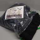 Lellen Velvet Stretch Wingback Chair Cover Slipcover - Reusable Protector Cover for Dining Room Banquet Home Decor etc Machine Washable Hand Washable (01 T-Shaped Twill Black, 4PC)