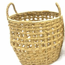 HD Large Hyacinth Braided Basket Set Of 3