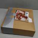 Christmas Poinsettia Garland, 9 FT Lighted Artificial Garlands with Red Flowers