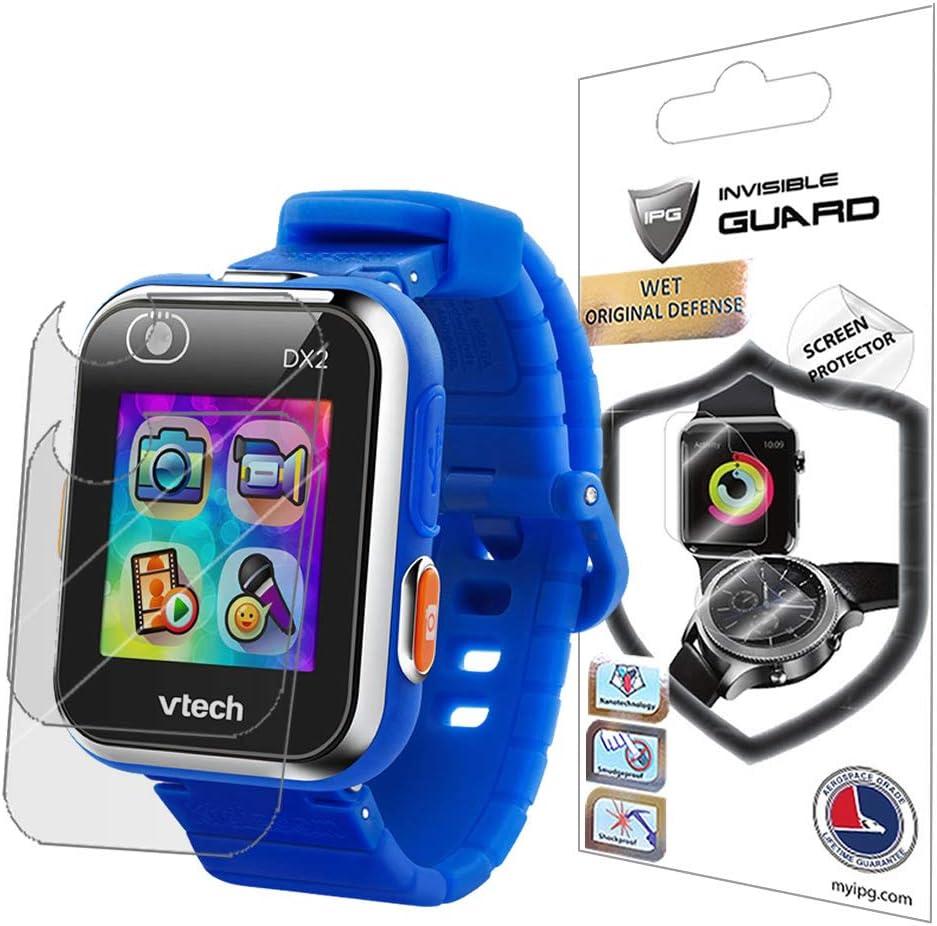 IPG for VTech KidiZoom DX2 Smartwatch Screen Protector (2 Units) Invisible Ultra HD Clear Film Anti Scratch Guard-Smooth/Self-Healing/Bubble -Free for DX2