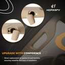 2 x HQPASFY A Pillar Grab Handle Interior Trim 1 Pair, Compatible with 2011-2016 Ford F250 F350 F450 F550 Super Duty, Replace# BC3Z-2503599-AA, BC3Z-2503598-AA, Left Right Driver Passenger Side (Tan)