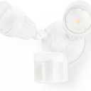LEONLITE COB LED Security Light, Motion Sensor Outdoor Lights, Dusk to Dawn, 100-277V, ETL Listed, Adjustable Heads, Motion Detector Flood Light, Aluminum, IP65 Waterproof, 5000K Daylight, White