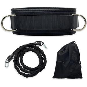 Basketball & Volleyball Agility Training Belt Kit  Resistance Band Speed & Coordination Trainer with Adjustable Waist Strap, Black 1-Pcak