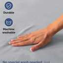 Extra Deep Queen Fitted Sheet - Hotel Luxury Single Fitted Sheet Only - Easily Fits 18 inch to 24 inch Mattress - Ultra Soft, Wrinkle & Fade Free w/Extra Deep Pocket - Breathable & Comfy - Steel Blue