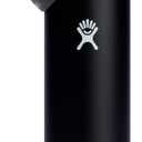 Hydro Flask Water Bottle - Insulated Stainless Steel - Wide Straw Lid, Non Spill, Leakproof in 24 Oz Cascade Blue (Black)