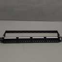 AMPCOM Premium Series CAT5/5e 24 Ports Patch Panel, Rack Mount - 1U, 19 inch, RJ45 Ethernet 568A 568B, 15u Gold Plated, with Rear Cable Support Bar