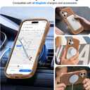 2 x Magnetic for iPhone 16 Case,[Compatible with MagSafe][Military-Grade Drop Protection][Anti-Yellowing] Shockproof Protective Translucent Matte Cover for iPhone 16 Phone Case,Brown