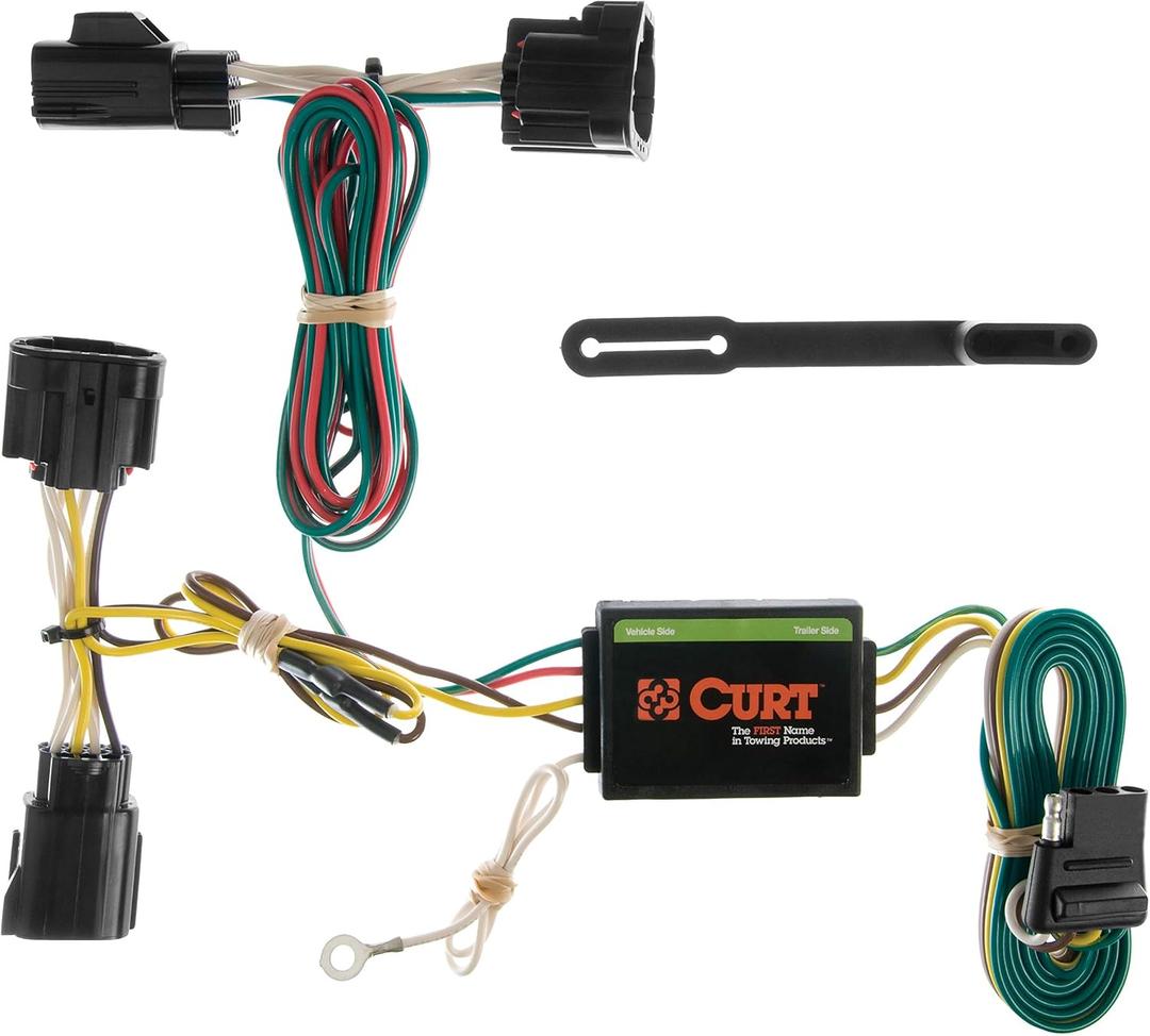 CURT 55414 Vehicle-Side Custom 4-Pin Trailer Wiring Harness for Select Jeep Commander
