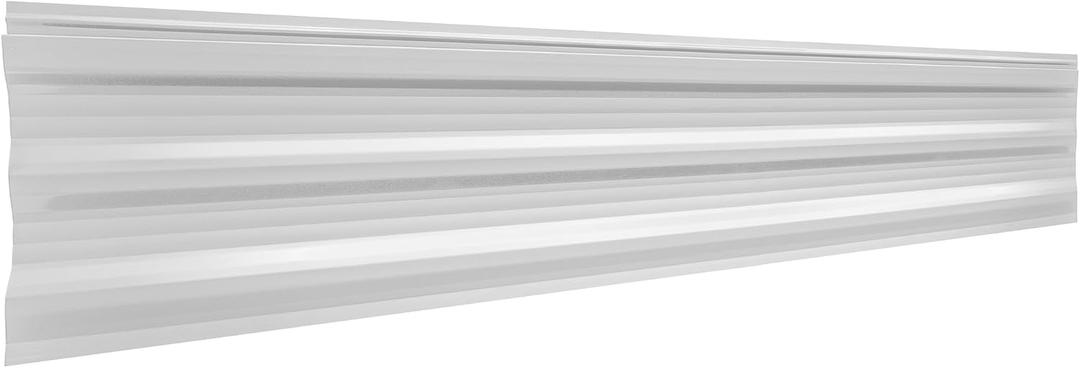 RecPro Mesa Metal Aluminum RV & Trailer Siding 8" x 72" | S Lock Design | Resists Corrosion & Cracking | Lightweight (1, Crystal White)
