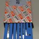 DISEN Double Jointed Extra Long Flex Head Ratchet Wrench Set, 6 PCS Metric 8-19mm Box End Ratcheting Wrench with a Magnetic Pickup Tool Kit, 72-Teeth, Cr-V Steel,12 Point Combination Wrench set