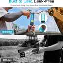 Seesii 8000PSI Grease Gun Kit: Heavy Duty Pistol Grip Grease Gun with 14oz Capacity, Quick-Release Coupler, 90 Adapter, Flexible Hose, Rigid Pipe for Automotive, Agricultural, Industrial, Marine