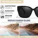 FIMILU Polarized Sunglasses Fit Over Glasses for Women, Oversized Square Sunglasses for Driving & Outdoor UV400 Protection