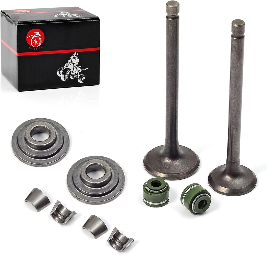 MOTO1988 Engine Valve Set Exhaust Valve Intake Valves For Honda XR100R XR80R CRF100F CRF80F NSF100 XL100S XL75 XL80S XR100 XR75 XR80 OEM 14711-152-000 14721-176-000