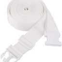 White Strap for Twin Beds/Twin to King Bed Strap/Twin Bed Connector/Twin Bed Joiner for Converting Twin to King or Twin XL to King  33ft Long Bed Connector Strap with Adjustable Buckle