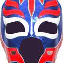 Genuine Mexican Luchador Mask (Pro-Fit Adult Size) | Authentic Lucha Libre Wrestling Mask | Made in Mexico | Royal Blue