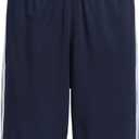adidas Boys' Classic 3-Stripes Shorts (14-16, Collegiate Navy)