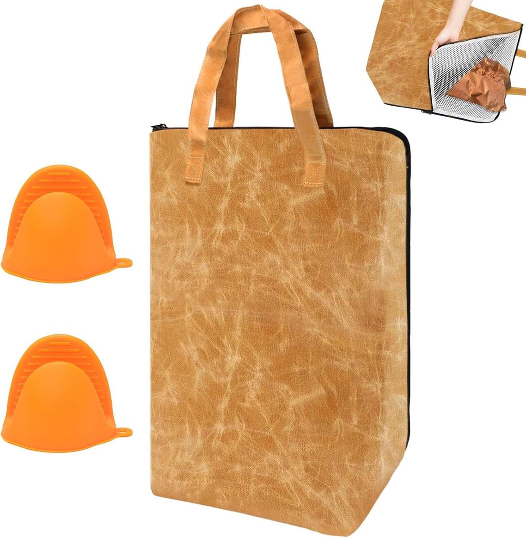 BBQ Blanket for Resting Meat - Reusable Insulated Meat Resting Bag for Smoker & Grilling - Great Gifts for Men, Dad, Husband - Wide Mouth Design Fits Large Briskets, Beef, Turkeys - BBQ Accessories