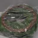 2 Pack Artificial Christmas Wreaths for Front Door, Norfolk Pine & Cedar Greenery with Red Velvet Bows, Real Touch Holiday Wreaths for Indoor Outdoor Decoration, No Assembly Needed