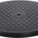 LapWorks tv Swivel Base, ABS Lazy Susan Turntable Stand for Monitor Stand, Computer Stand, 360 Degree Rotation, Durable, Diamond Plate Pattern, 15.9-Inch, Black