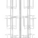 SSWBasics Rotating Greeting Card Rack - 48 Pocket - Overall Dimension: 65H x 16D - 48 Pockets Total (Each 5W x 7H x 1 5/8D) - Perfect for Thrift, Retail, Grocery, and Convenience Stores