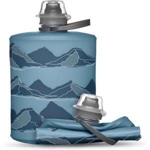 HydraPak Stow Collapsible Water Bottle 350ml, 500ml, 1L Ultralight, Leak-Proof, BPA-Free, Filter Compatible Travel & Hiking Flask