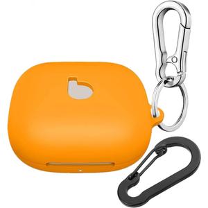 Compatible with Beats Powerbeats Pro 2 Case Cover with Keychain,Soft Silicone Shockproof Portable Earphone Sleeve Scratch Protective Cover for Powerbeats Pro2 for Men Women (Orange)