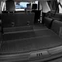 Cargo Mat Backrest Mats for 2018-2024 Ford Expedition Max/Lincoln Navigator L 7/8 Seats, All Weather TPE Trunk Mat Cargo Liner Accessories (Cargo Mat+3rd Row Backrest Mats)