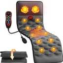 Full Body Massage Mat with 9 Vibration Levels, Multiple Modes Massage, Neck Massage with Heating, and Wired Remote, Relaxation at Home for Family, Women/Men