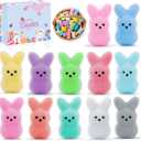 2 x Easter Basket Stuffers for Kids,Easter Egg Fillers, Cute Bunny Toys Easter Gifts for Kids, Party Favors Classroom Exchange, Easter Decorations (12PCS)