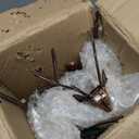 Juegoal Set of 3 Reindeer Tealight Candle Holders, Standing Iron Metal Christmas Decorations, Glass Votive Candle Holder, Durable and Rust-Proof Holiday Tabletop Centerpiece and Display