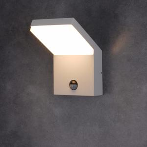 Lustrlach Outdoor Motion Sensor Light for House White Outdoor Wall Sconce Light LED Exterior Lighting Fixture for Porch Waterproof Outside Garage Light 1800lm, 3000K