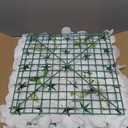 RIDDSEE 6pcs Flower Wall Backdrop16.5 x16.5 Artificial Floral Panels-White