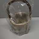 LemonRoad  Flower Girl Basket Retro Wooden Bark Style Small Baskets with Handles for Wedding Floral Decoration Wedding Flowers Candy Storage and Home Decoration