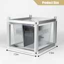 13x10x8 Stackable Reptile Rack, 6-Level, Removable Divider, Ventilated