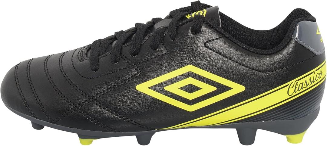 Umbro Men's Classico X Fg Soccer Cleat (11.5, Black/Yellow)