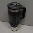 STANLEY Quencher ProTour Flip Straw Tumbler with Leakproof Lid | Built-In Straw & Handle | Cupholder Compatible for Travel | Insulated Stainless Steel Cup | BPA-Free (40 Ounces, Black)