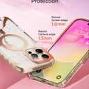 4 x MATEPROX Magnetic Marble Compatible with iPhone 16 Pro Case 6.3'' [2024],Stylish 3D Pattern Protective Phone Cases [Compatible with MagSafe] with Screen Protector Lanyard-Frosted Pink